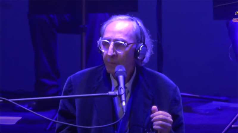 Il cantautore Franco Battiato a Catanzaro